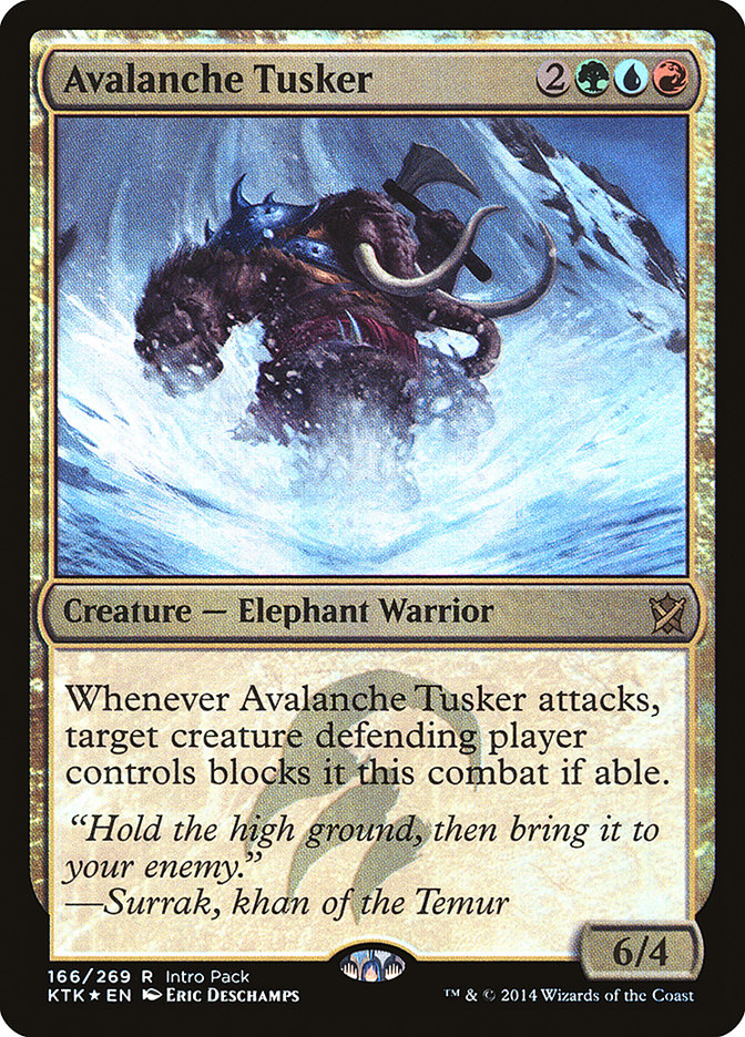 Avalanche Tusker (Intro Pack) [Khans of Tarkir Promos] | GrognardGamesBatavia