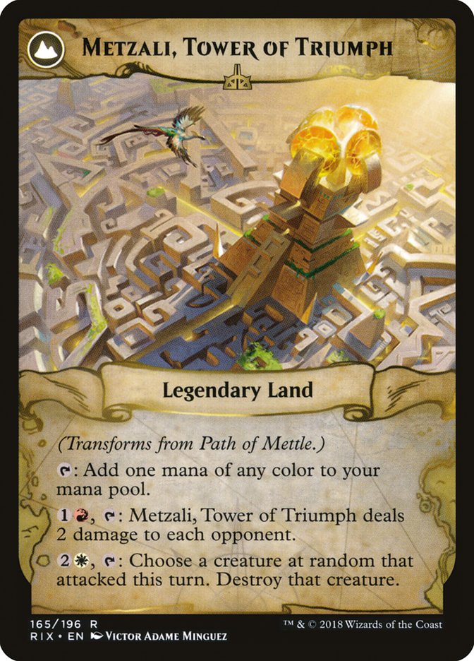 Path of Mettle // Metzali, Tower of Triumph [Rivals of Ixalan] | GrognardGamesBatavia