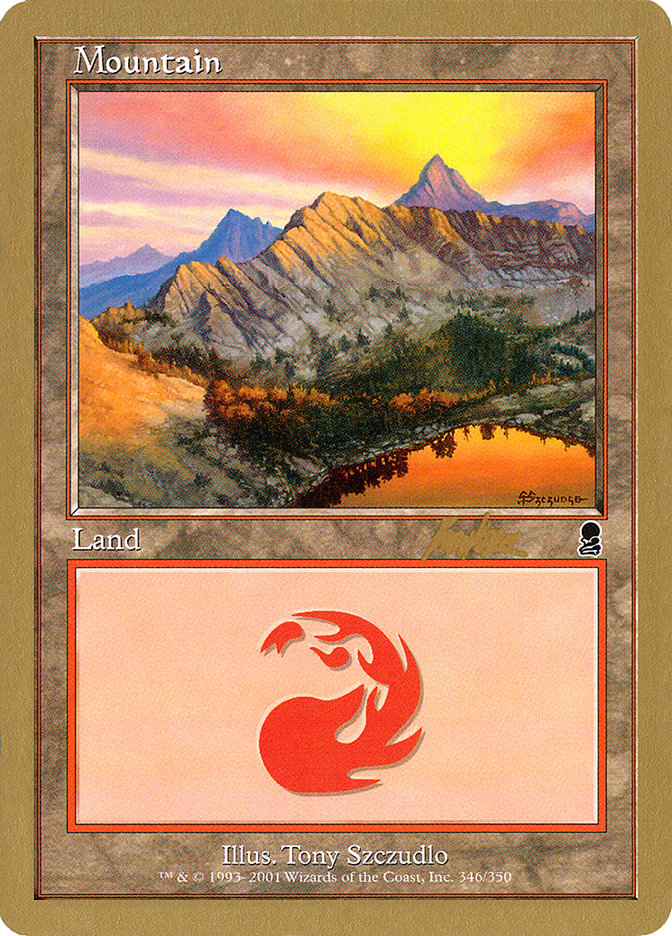 Mountain (bk346) (Brian Kibler) [World Championship Decks 2002] | GrognardGamesBatavia