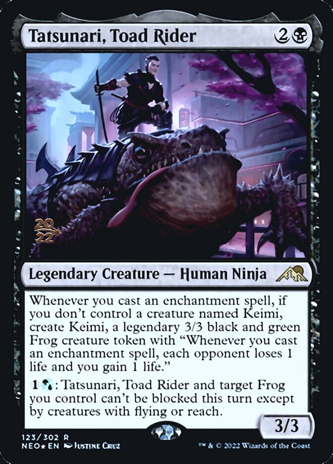 Tatsunari, Toad Rider [Kamigawa: Neon Dynasty Prerelease Promos] | GrognardGamesBatavia