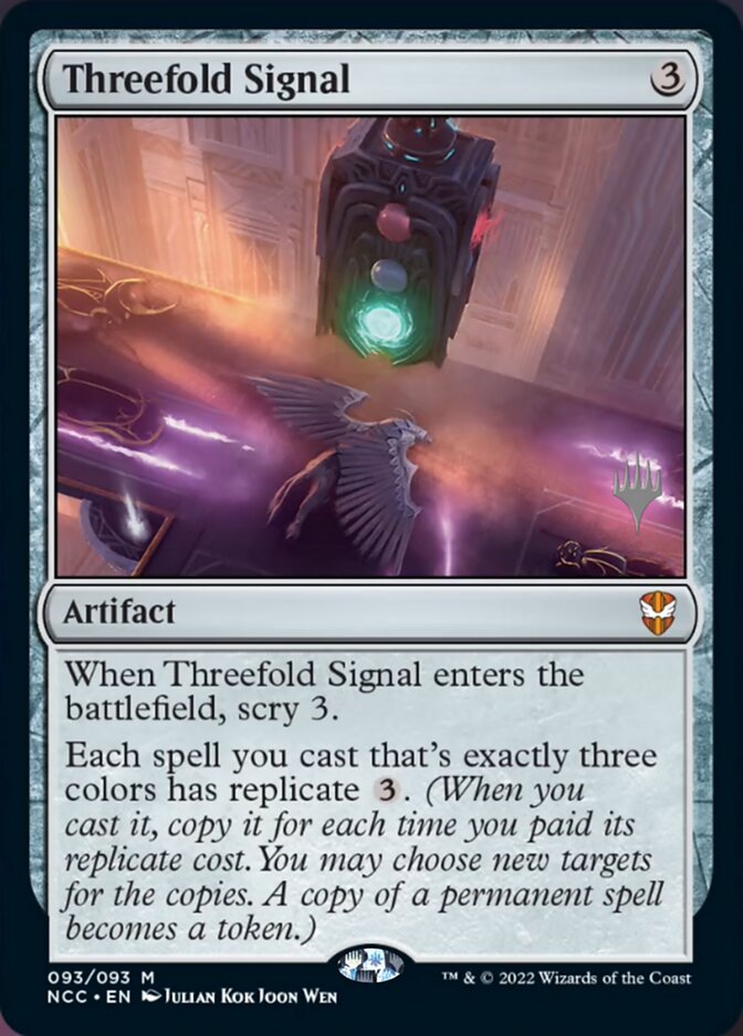 Threefold Signal (Promo Pack) [Streets of New Capenna Commander Promos] | GrognardGamesBatavia