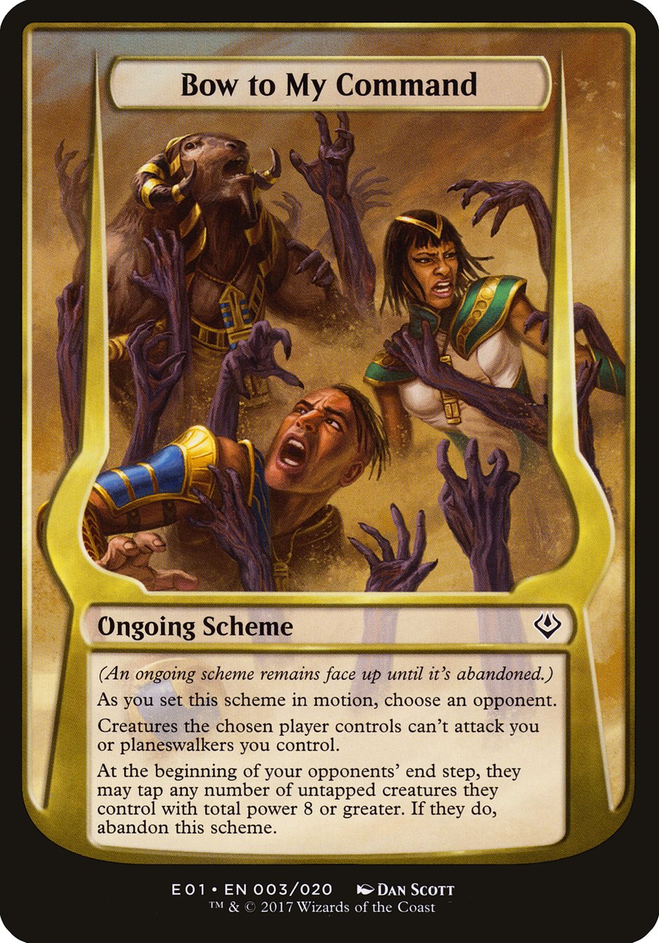 Bow to My Command (Schemes) [Archenemy: Nicol Bolas Schemes] | GrognardGamesBatavia