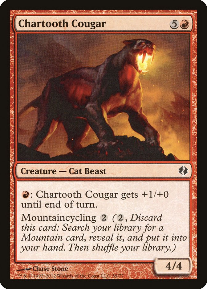 Chartooth Cougar [Duel Decks: Venser vs. Koth] | GrognardGamesBatavia