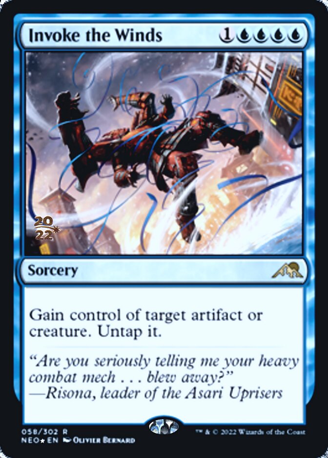 Invoke the Winds [Kamigawa: Neon Dynasty Prerelease Promos] | GrognardGamesBatavia