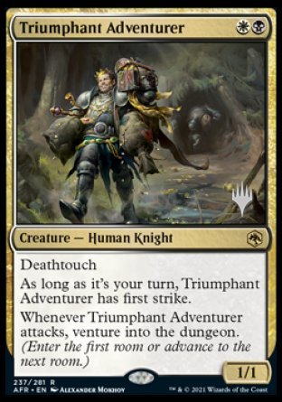 Triumphant Adventurer (Promo Pack) [Dungeons & Dragons: Adventures in the Forgotten Realms Promos] | GrognardGamesBatavia