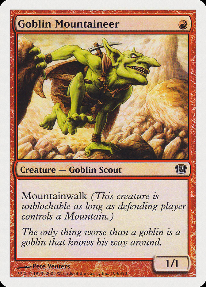 Goblin Mountaineer [Ninth Edition] | GrognardGamesBatavia