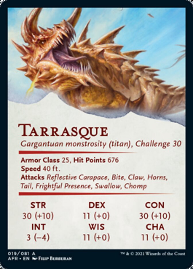 Tarrasque Art Card [Dungeons & Dragons: Adventures in the Forgotten Realms Art Series] | GrognardGamesBatavia