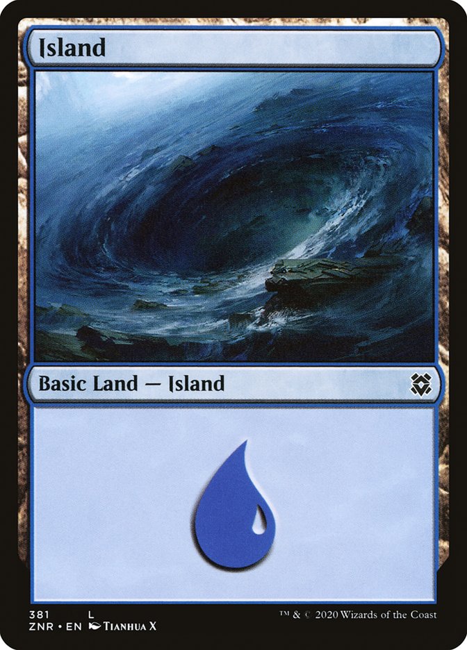 Island (381) [Zendikar Rising] | GrognardGamesBatavia