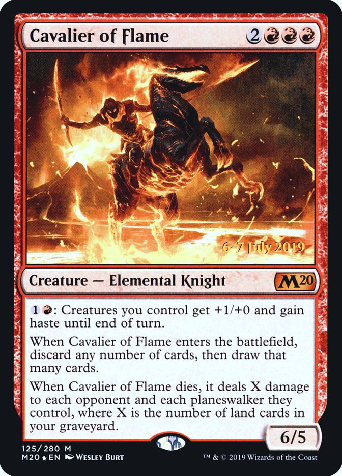 Cavalier of Flame [Core Set 2020 Prerelease Promos] | GrognardGamesBatavia