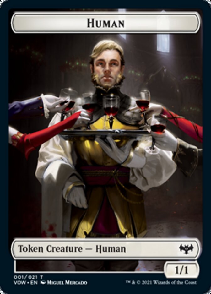 Human Token (001) [Innistrad: Crimson Vow Tokens] | GrognardGamesBatavia