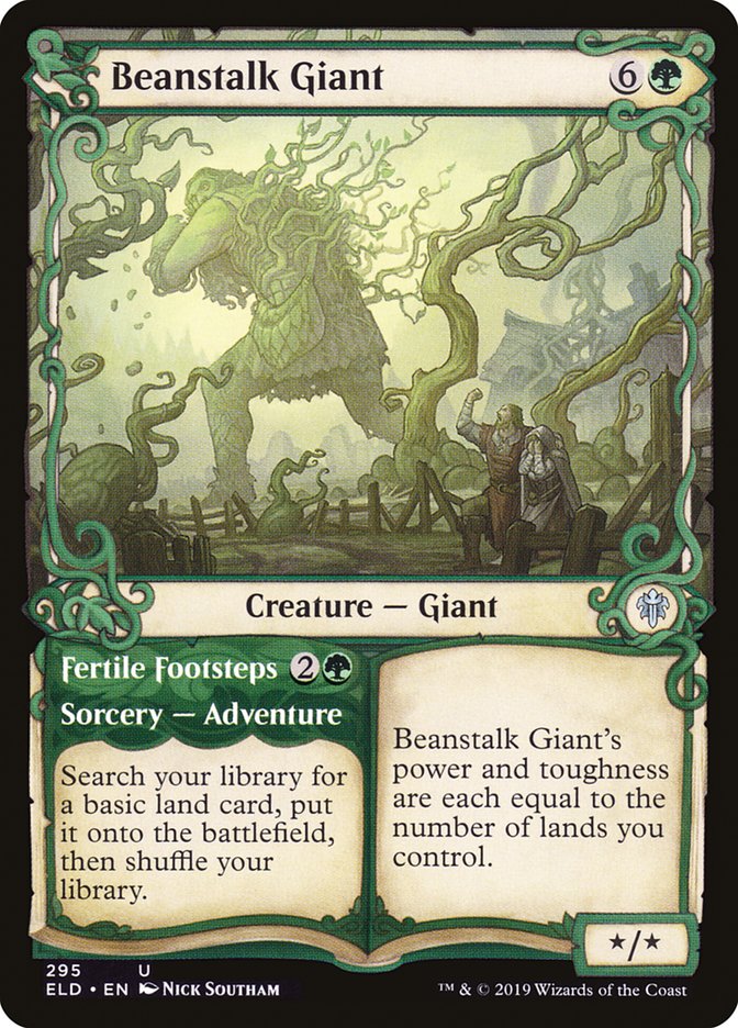 Beanstalk Giant // Fertile Footsteps (Showcase) [Throne of Eldraine] | GrognardGamesBatavia