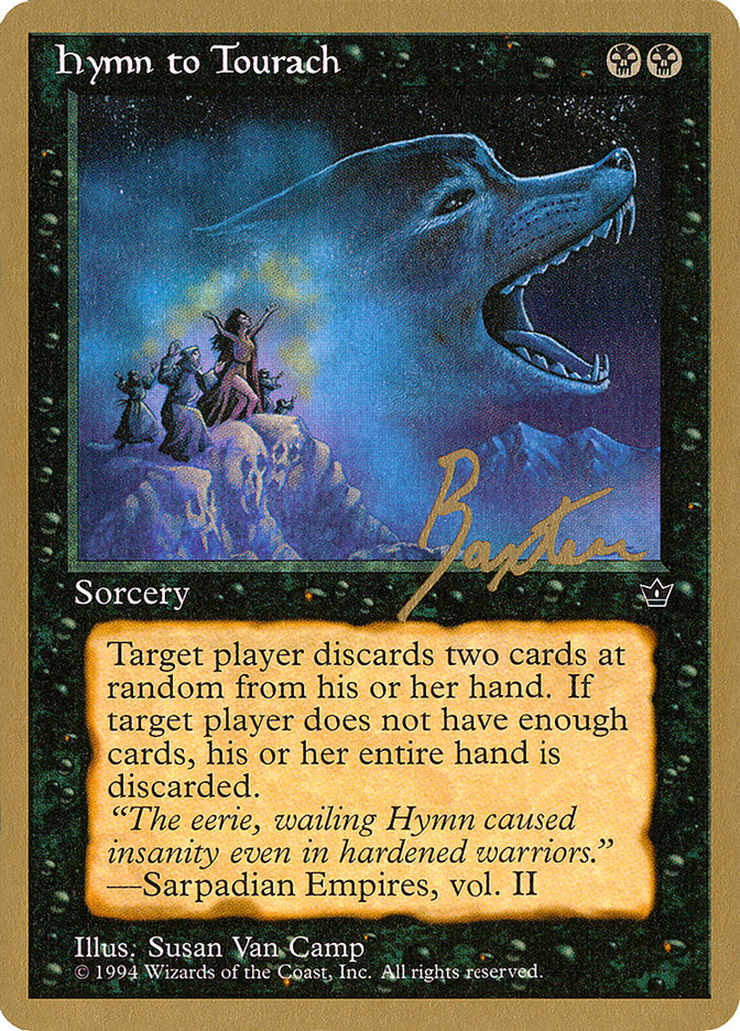 Hymn to Tourach (Wolf) (George Baxter) [Pro Tour Collector Set] | GrognardGamesBatavia