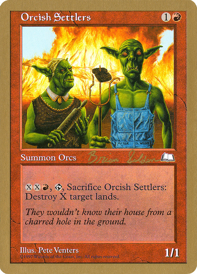 Orcish Settlers (Brian Selden) [World Championship Decks 1998] | GrognardGamesBatavia