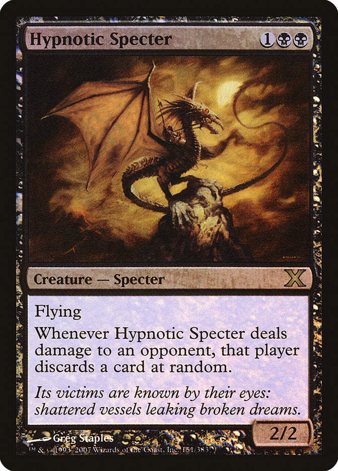 Hypnotic Specter (Premium Foil) [Tenth Edition] | GrognardGamesBatavia