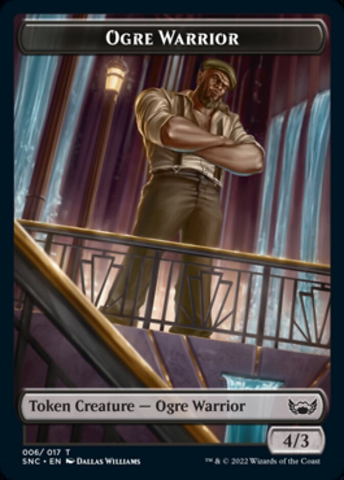 Ogre Warrior // Angel Double-Sided Token [Streets of New Capenna Tokens] | GrognardGamesBatavia