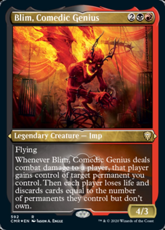 Blim, Comedic Genius (Etched) [Commander Legends] | GrognardGamesBatavia