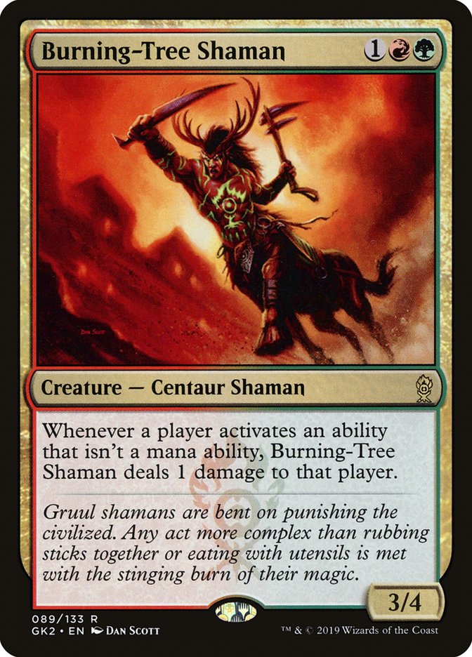 Burning-Tree Shaman [Ravnica Allegiance Guild Kit] | GrognardGamesBatavia