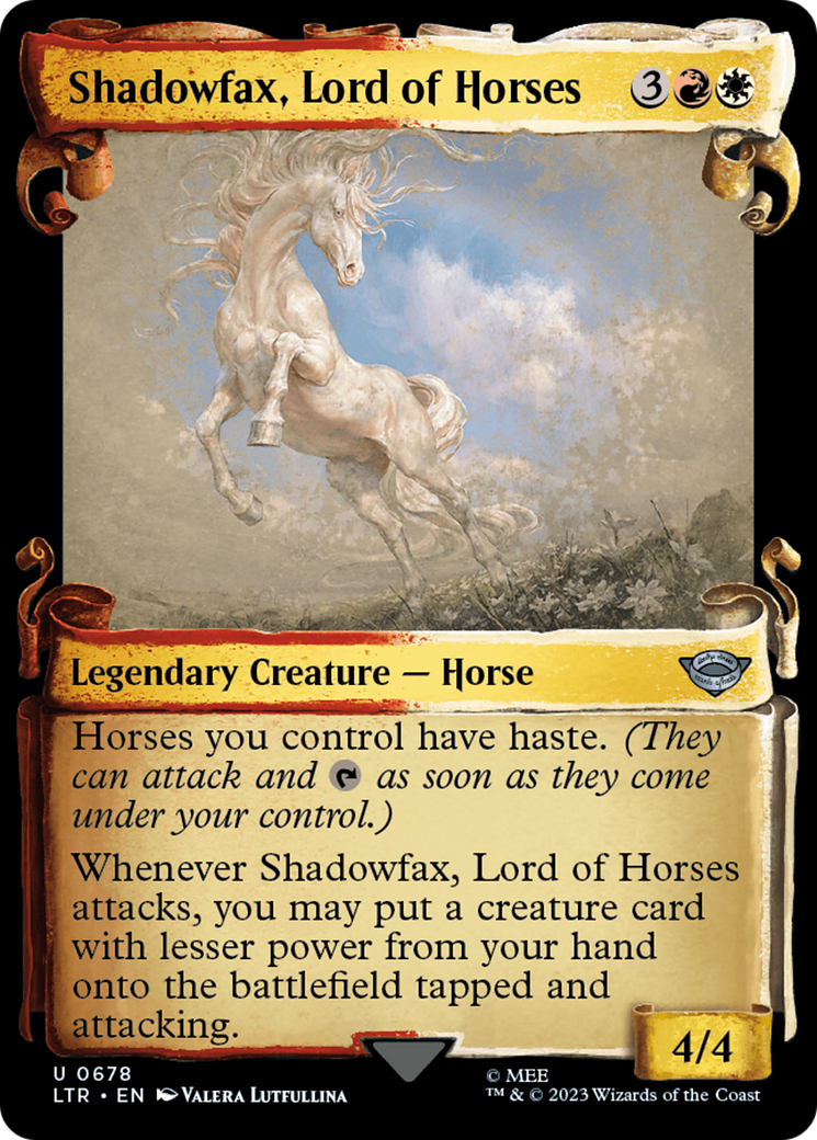 Shadowfax, Lord of Horses [The Lord of the Rings: Tales of Middle-Earth Showcase Scrolls] | GrognardGamesBatavia