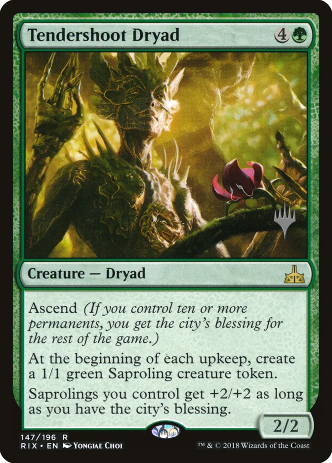 Tendershoot Dryad (Promo Pack) [Rivals of Ixalan Promos] | GrognardGamesBatavia