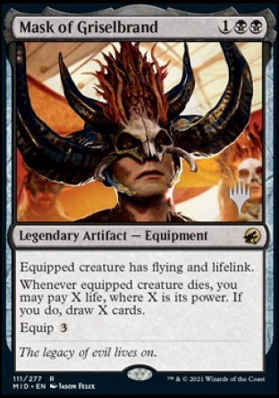 Mask of Griselbrand (Promo Pack) [Innistrad: Midnight Hunt Promos] | GrognardGamesBatavia