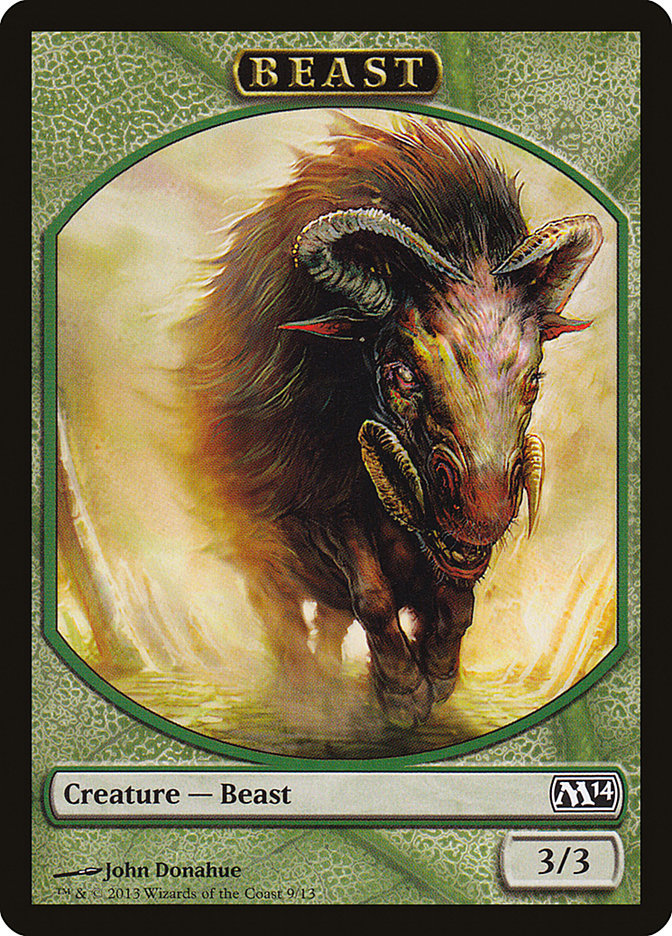 Beast Token [Magic 2014 Tokens] | GrognardGamesBatavia