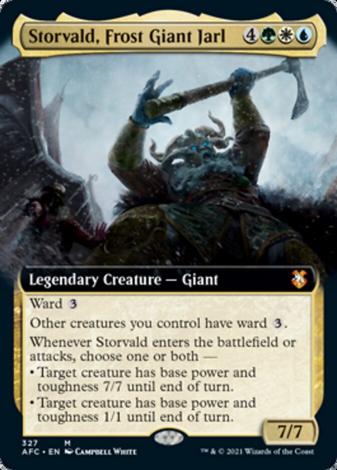 Storvald, Frost Giant Jarl (Extended Art) [Dungeons & Dragons: Adventures in the Forgotten Realms Commander] | GrognardGamesBatavia