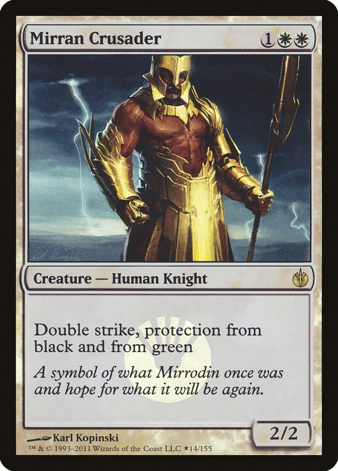 Mirran Crusader (Buy-A-Box) [Mirrodin Besieged Promos] | GrognardGamesBatavia