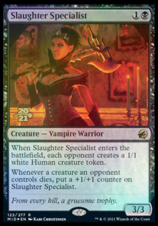 Slaughter Specialist [Innistrad: Midnight Hunt Prerelease Promos] | GrognardGamesBatavia