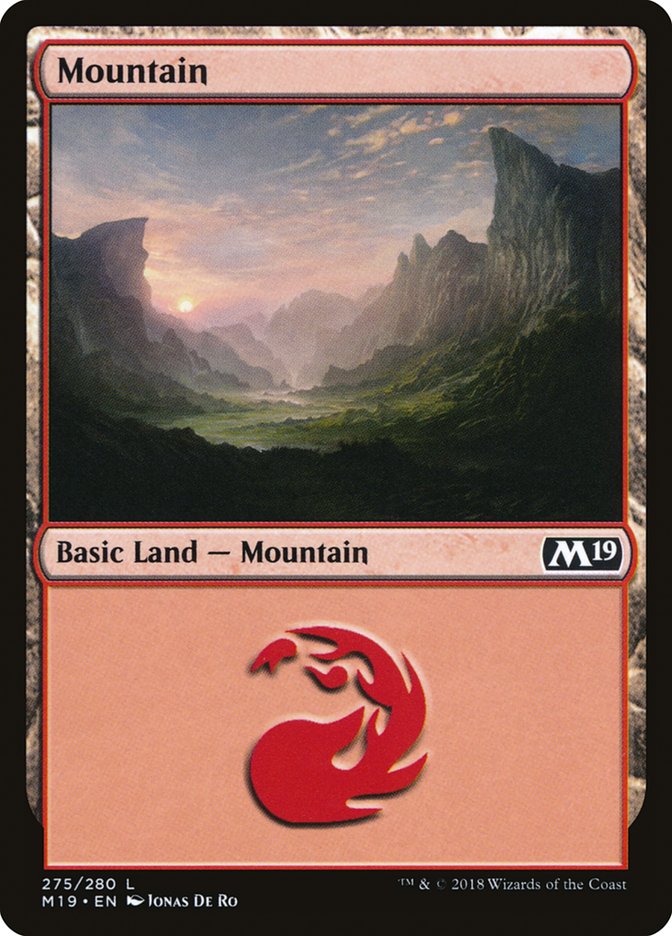 Mountain (275) [Core Set 2019] | GrognardGamesBatavia