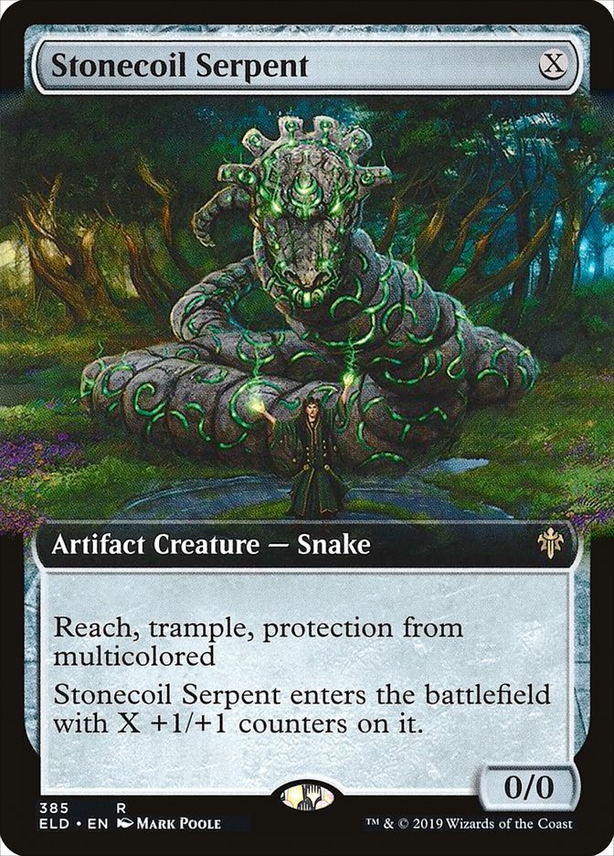 Stonecoil Serpent (Extended Art) [Throne of Eldraine] | GrognardGamesBatavia