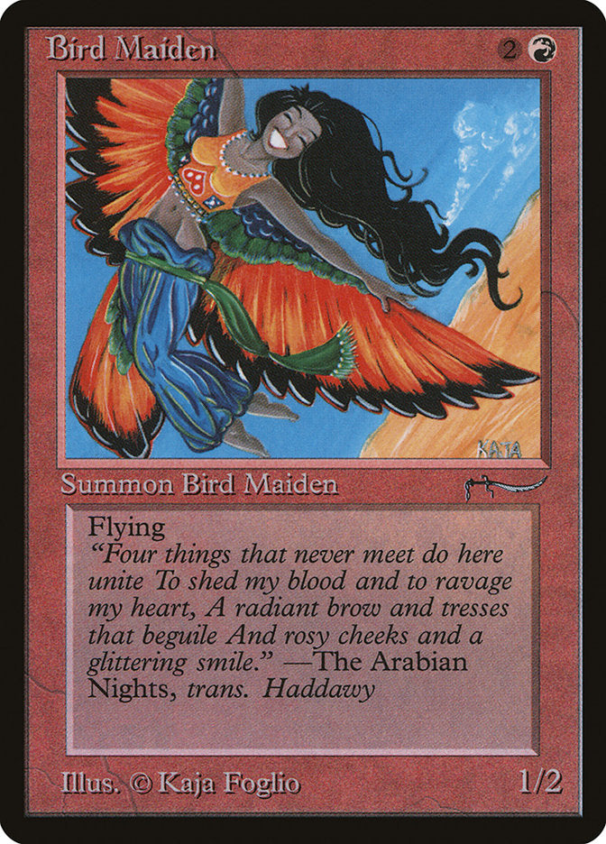 Bird Maiden (Dark Mana Cost) [Arabian Nights] | GrognardGamesBatavia