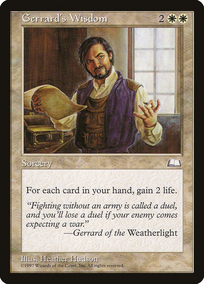 Gerrard's Wisdom [Weatherlight] | GrognardGamesBatavia