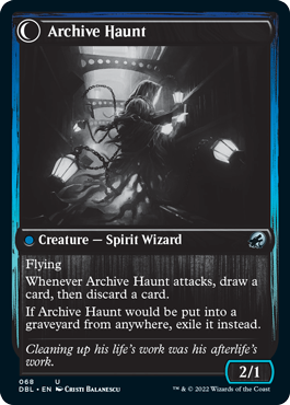 Overwhelmed Archivist // Archive Haunt [Innistrad: Double Feature] | GrognardGamesBatavia