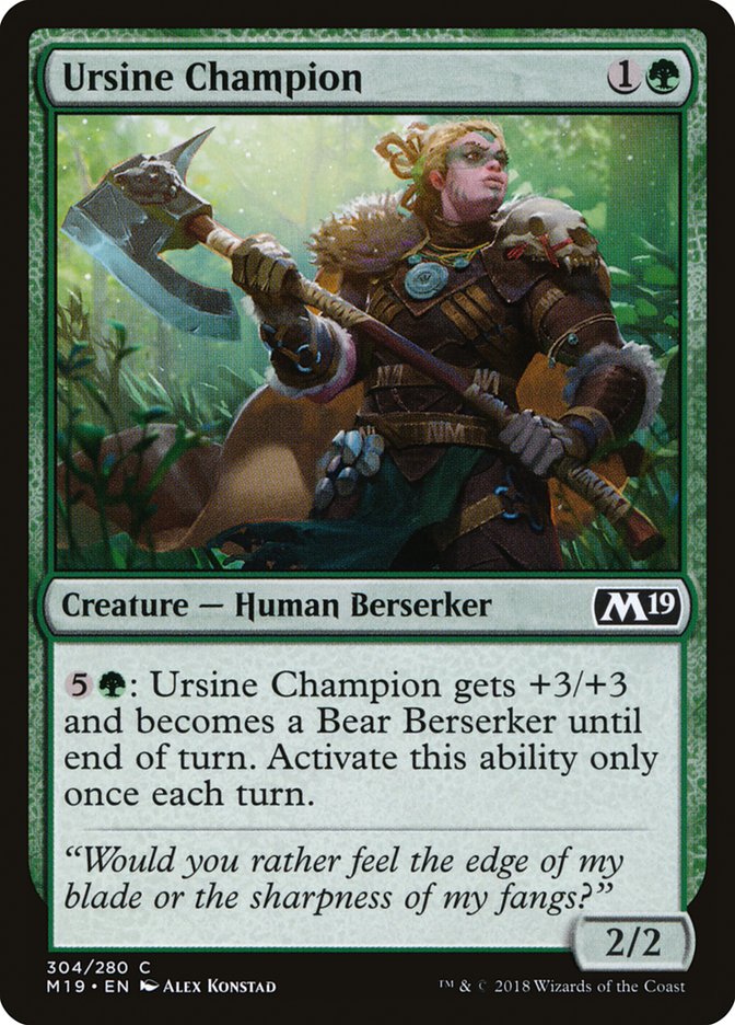 Ursine Champion [Core Set 2019] | GrognardGamesBatavia