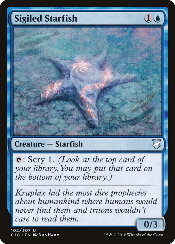 Sigiled Starfish [Commander 2018] | GrognardGamesBatavia