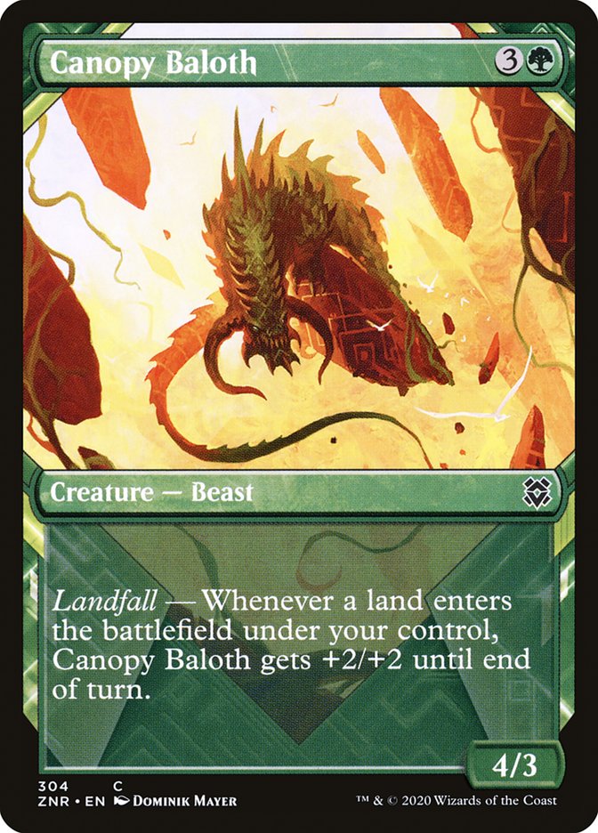 Canopy Baloth (Showcase) [Zendikar Rising] | GrognardGamesBatavia