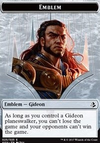 Gideon of the Trials Emblem // Zombie Double-Sided Token [Amonkhet Tokens] | GrognardGamesBatavia