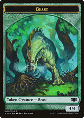 Elf Druid // Beast (020/036) Double-Sided Token [Commander 2014 Tokens] | GrognardGamesBatavia