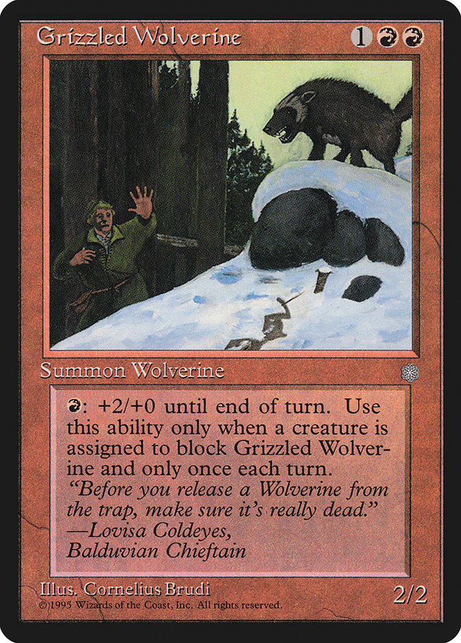 Grizzled Wolverine [Ice Age] | GrognardGamesBatavia