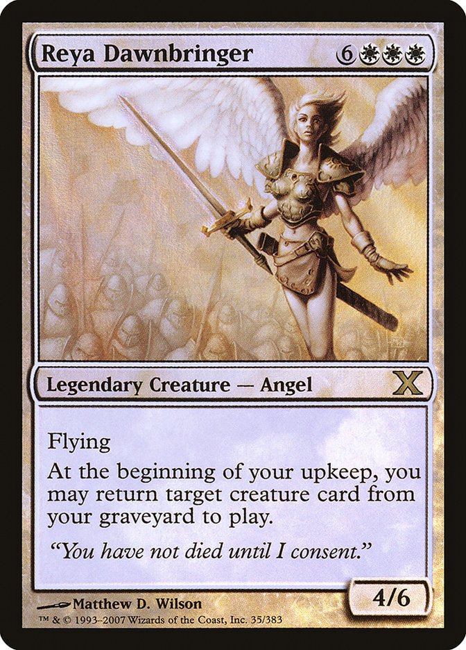 Reya Dawnbringer (Premium Foil) [Tenth Edition] | GrognardGamesBatavia