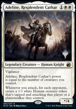 Adeline, Resplendent Cathar (Promo Pack) [Innistrad: Midnight Hunt Promos] | GrognardGamesBatavia