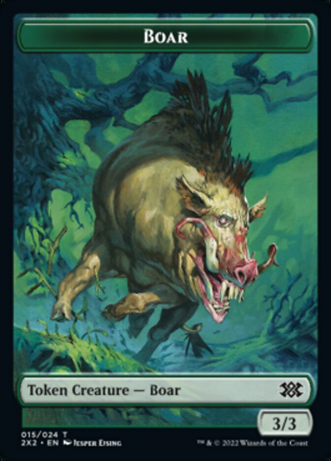 Boar // Eldrazi Scion Double-Sided Token [Double Masters 2022 Tokens] | GrognardGamesBatavia