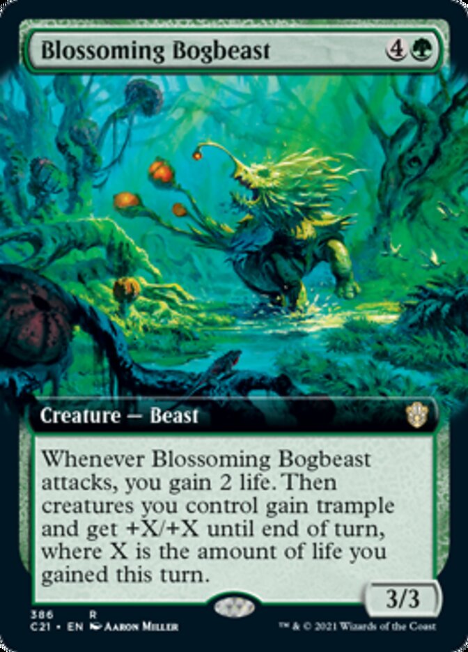 Blossoming Bogbeast (Extended Art) [Commander 2021] | GrognardGamesBatavia