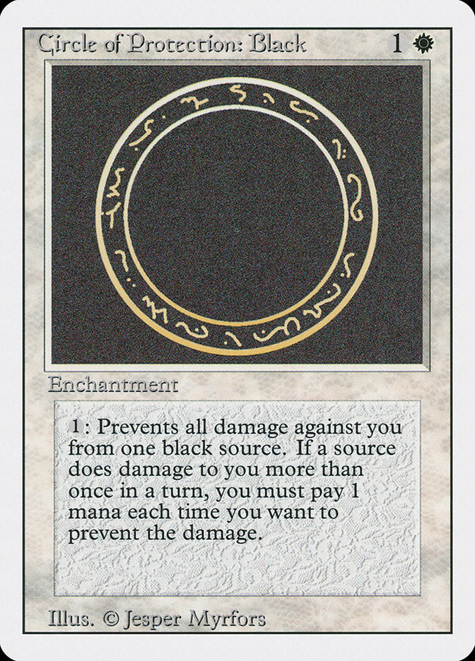 Circle of Protection: Black [Revised Edition] | GrognardGamesBatavia