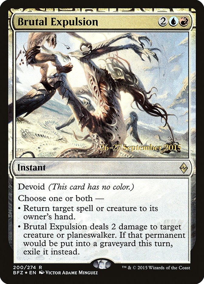 Brutal Expulsion [Battle for Zendikar Prerelease Promos] | GrognardGamesBatavia