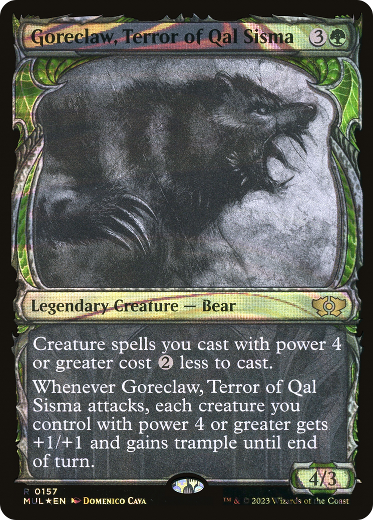 Goreclaw, Terror of Qal Sisma (Halo Foil) [Multiverse Legends] | GrognardGamesBatavia