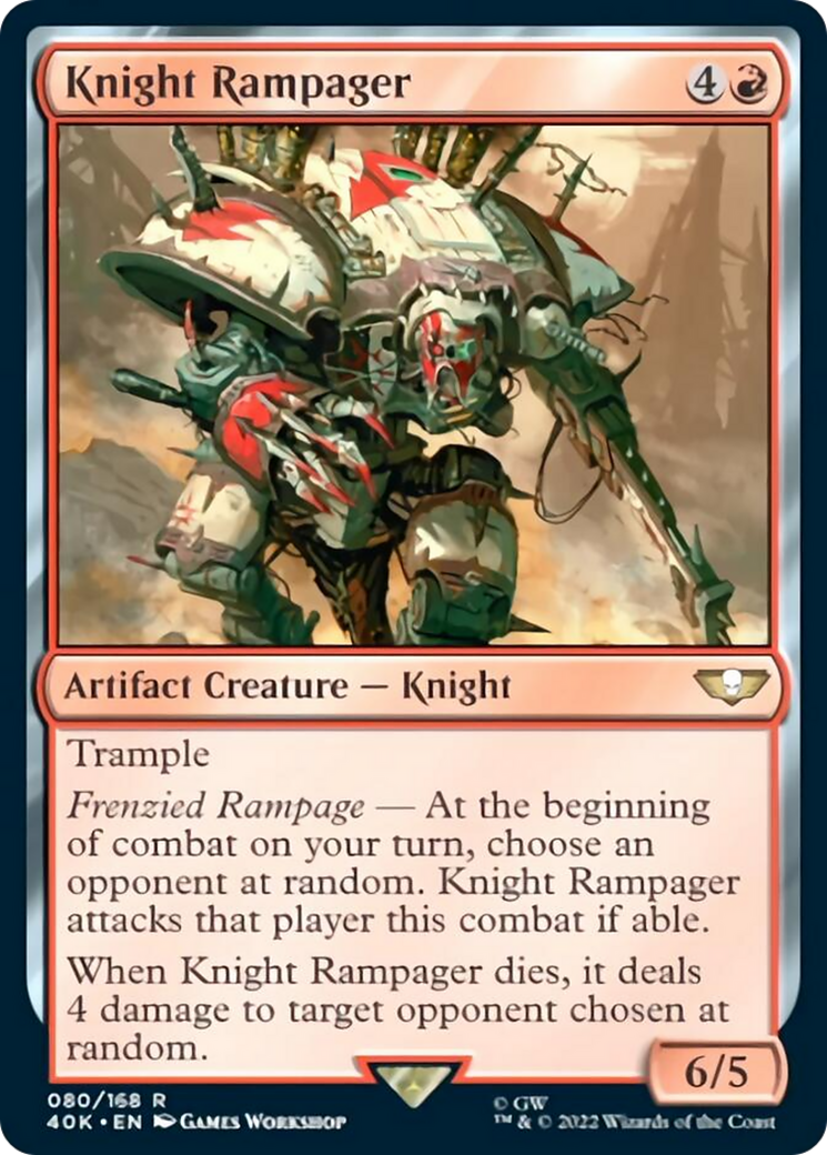 Knight Rampager (Surge Foil) [Universes Beyond: Warhammer 40,000] | GrognardGamesBatavia