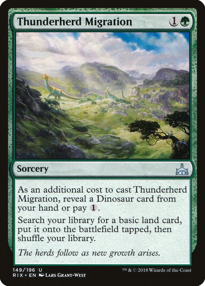 Thunderherd Migration [Rivals of Ixalan] | GrognardGamesBatavia