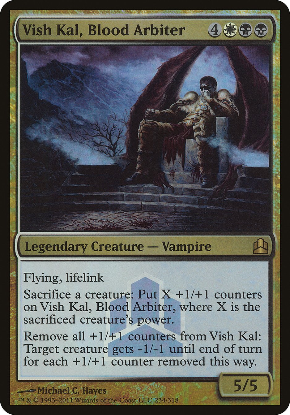 Vish Kal, Blood Arbiter (Launch) (Oversized) [Commander 2011 Oversized] | GrognardGamesBatavia