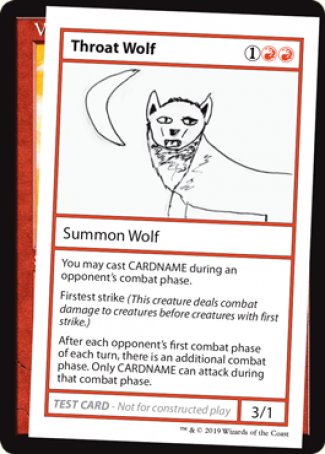 Throat Wolf (2021 Edition) [Mystery Booster Playtest Cards] | GrognardGamesBatavia